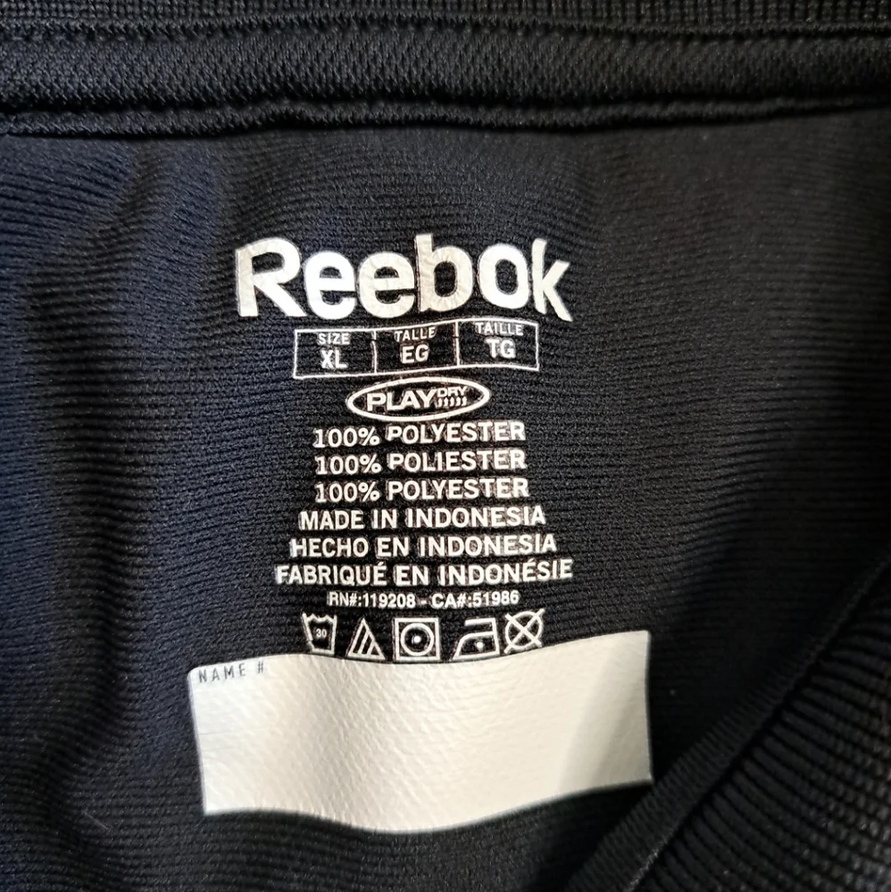 New Orleans Saints Reebok Black Polo Shirt Mens XL NFL - Picture 4 of 13